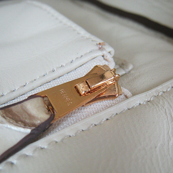 Replica Hermes Birkin 30CM Fish Veins Leather Bag Beige 6088 On Sale - Click Image to Close